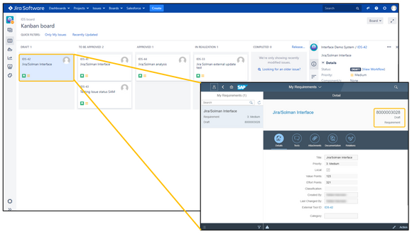 Jira-SAP Requirements