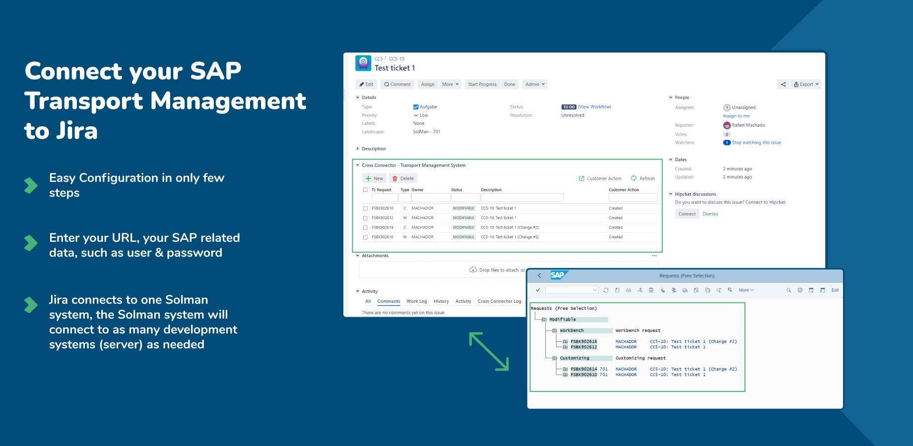 SAP Transport Management mit Jira verbinden