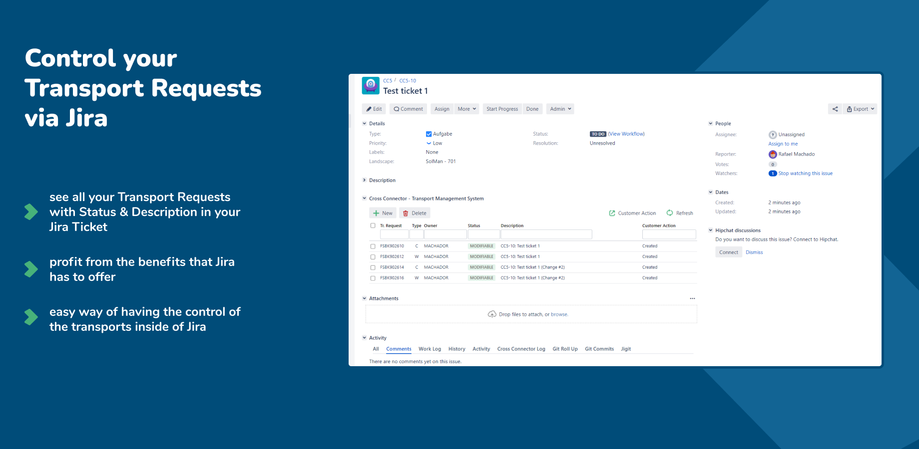 Transport Requests über Jira verwalten