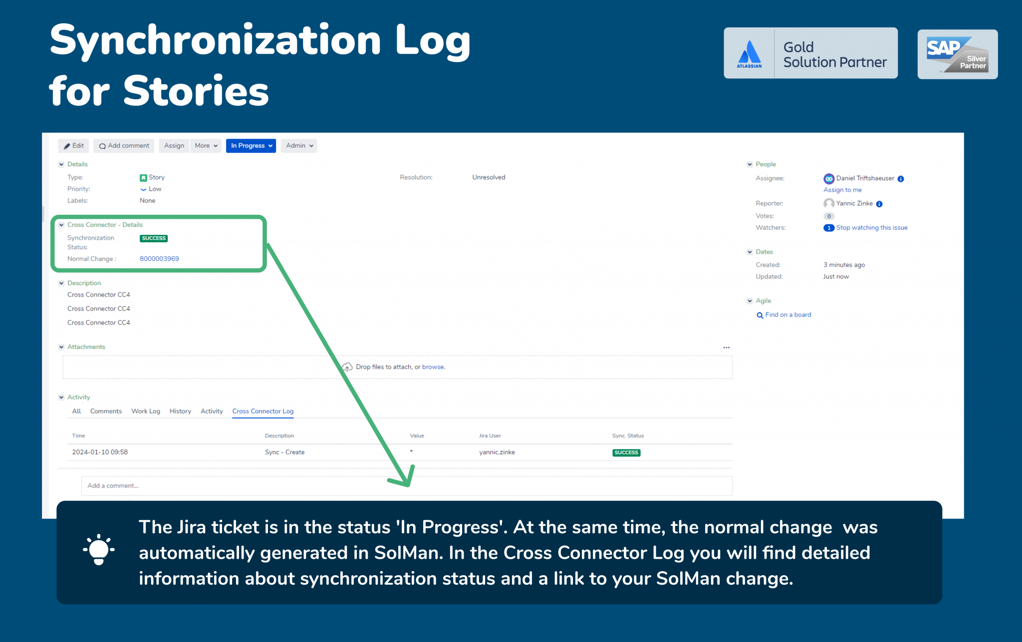 Synchronization Log for Stories